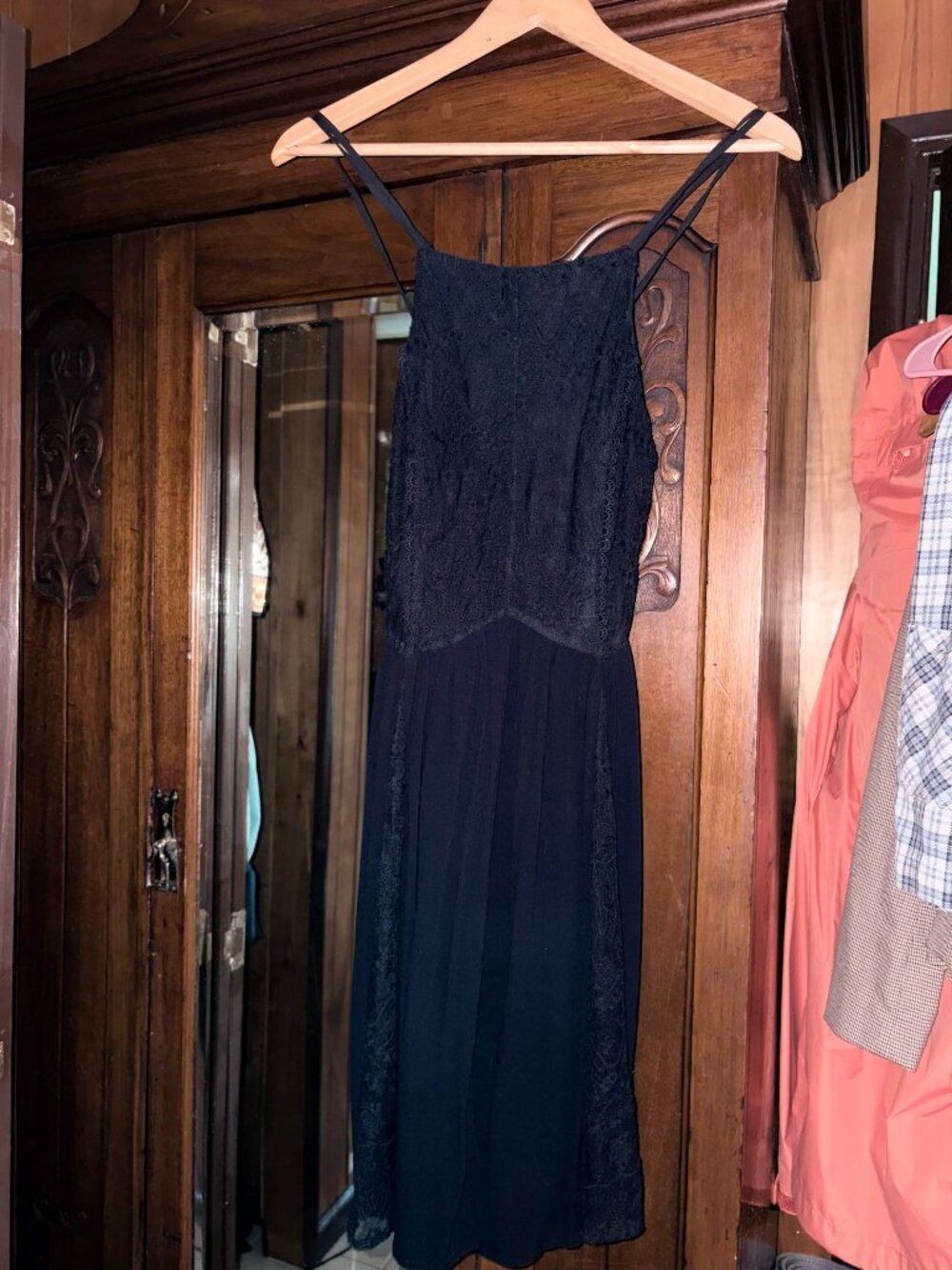 Black Hollister Dress with Lace Detailing Size Small